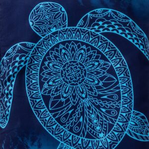 3-1 Microfiber Towel Turtle/Blue with Bag