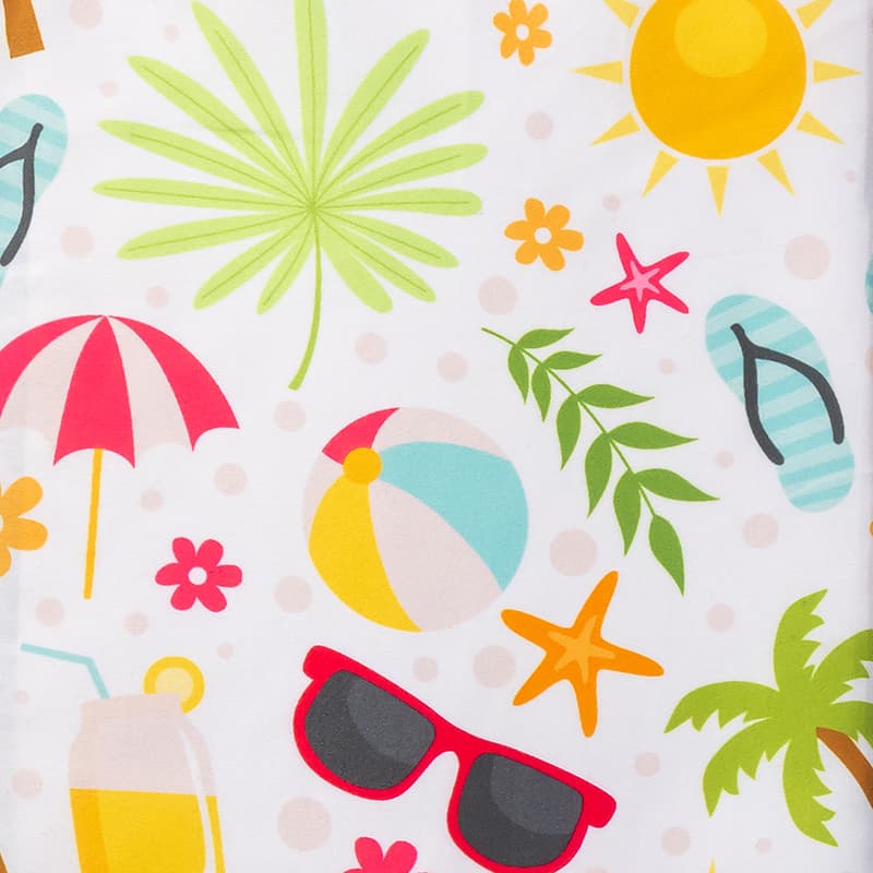 8-1 Microfiber Towel Summer Fun/Turquoise with Bag
